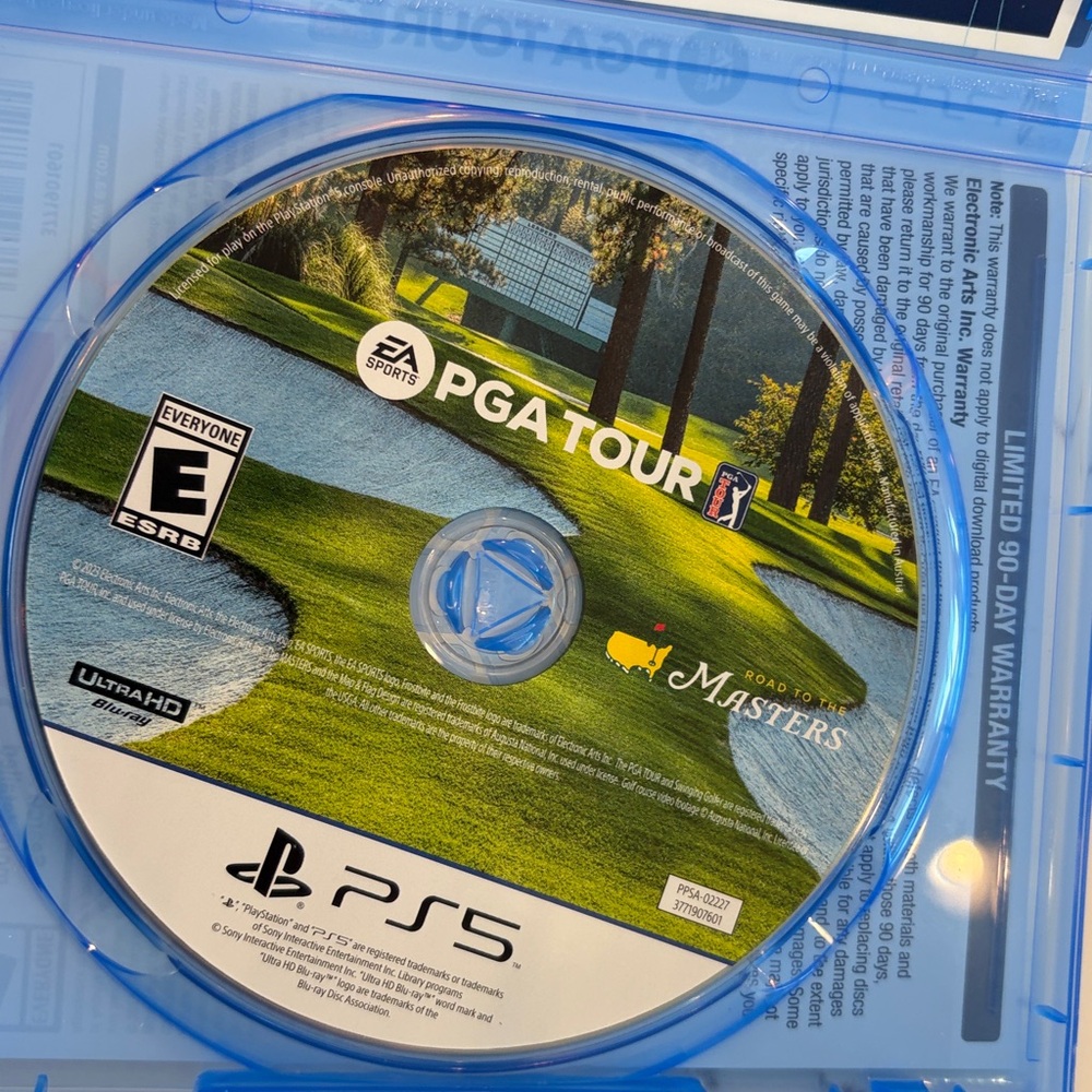 NWOT PLAYSTATION 5 ROAD TO THE MASTERS. Never played. NEW - Picture 5 of 6